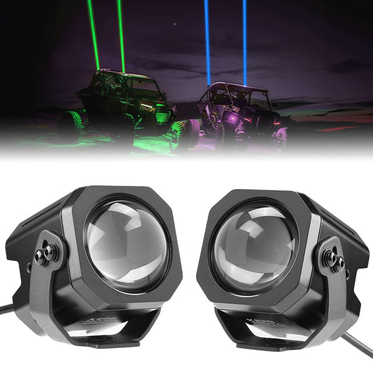 70mm Whipless LED Whip Lights w/ 1.5''-2'' Roll Bar Mounts for Can‑Am Polaris CFMOTO