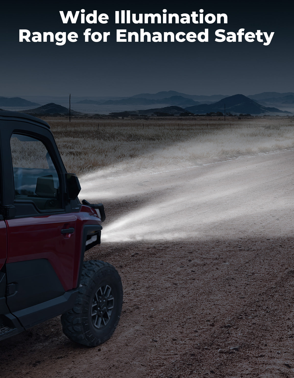 Kemimoto Front Brushguard Auxiliary Lights LED IP67 Waterproof