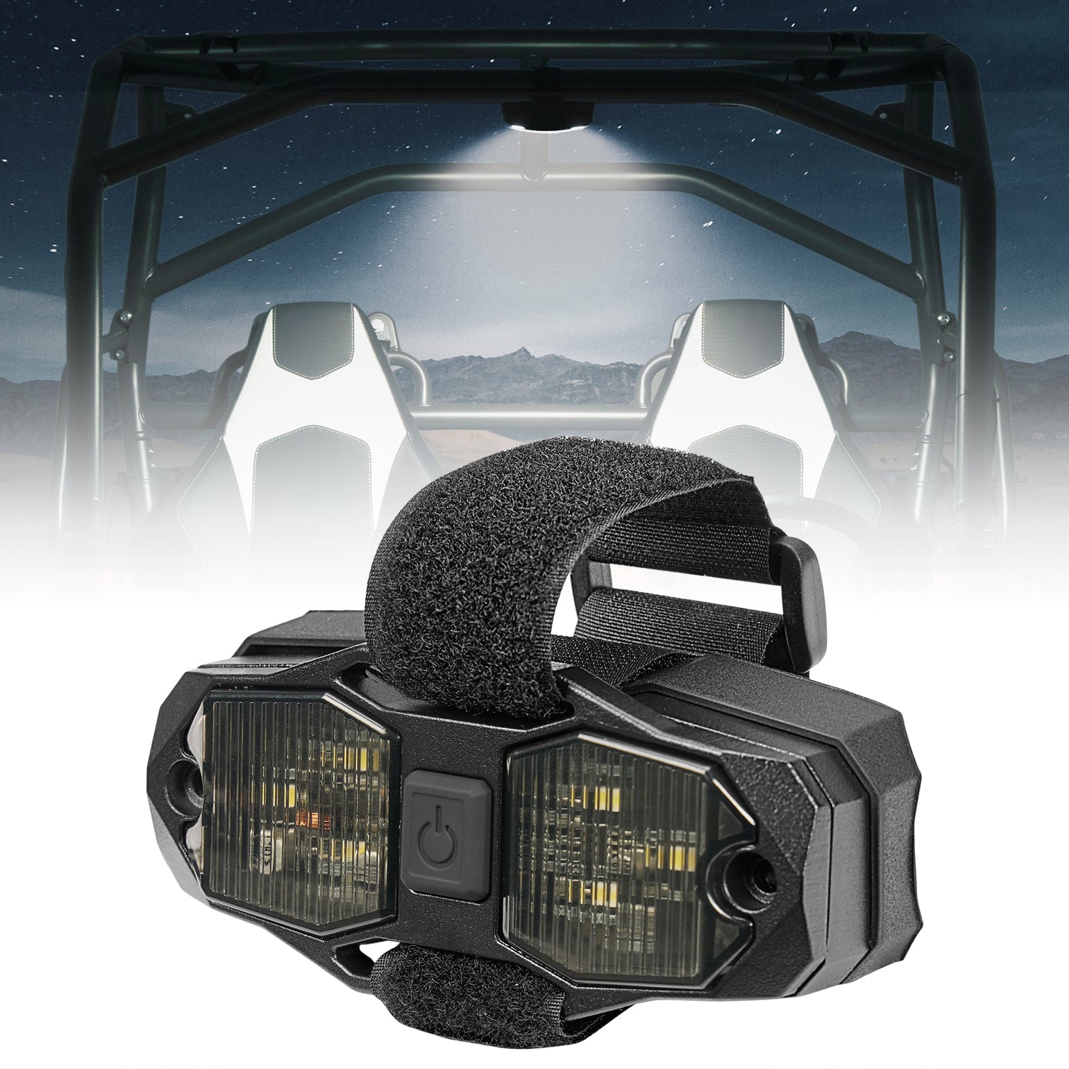 Kemimoto Aluminum Waterproof Dome Light 600mAh Rechargeable
