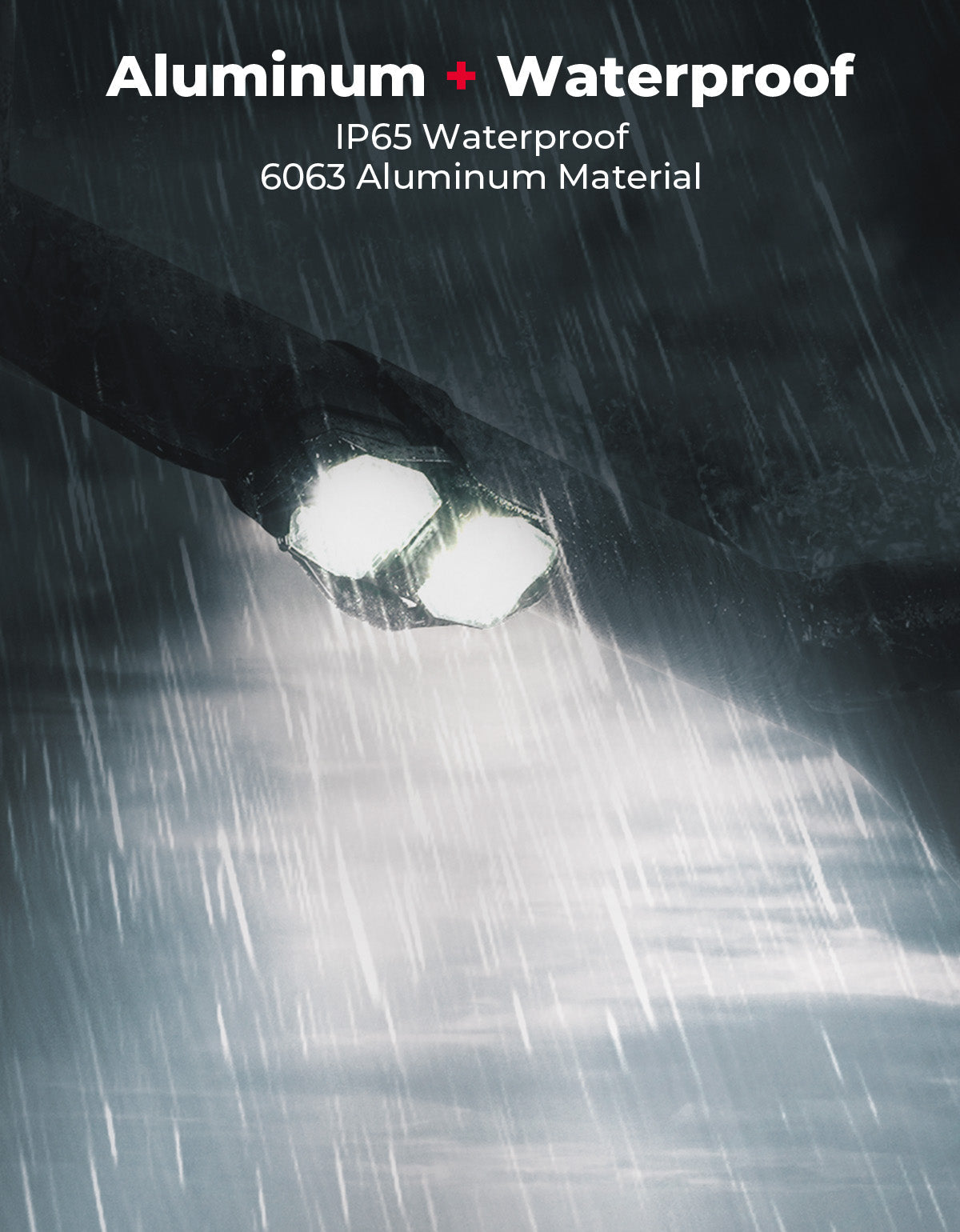 Kemimoto Aluminum Waterproof Dome Light 600mAh Rechargeable