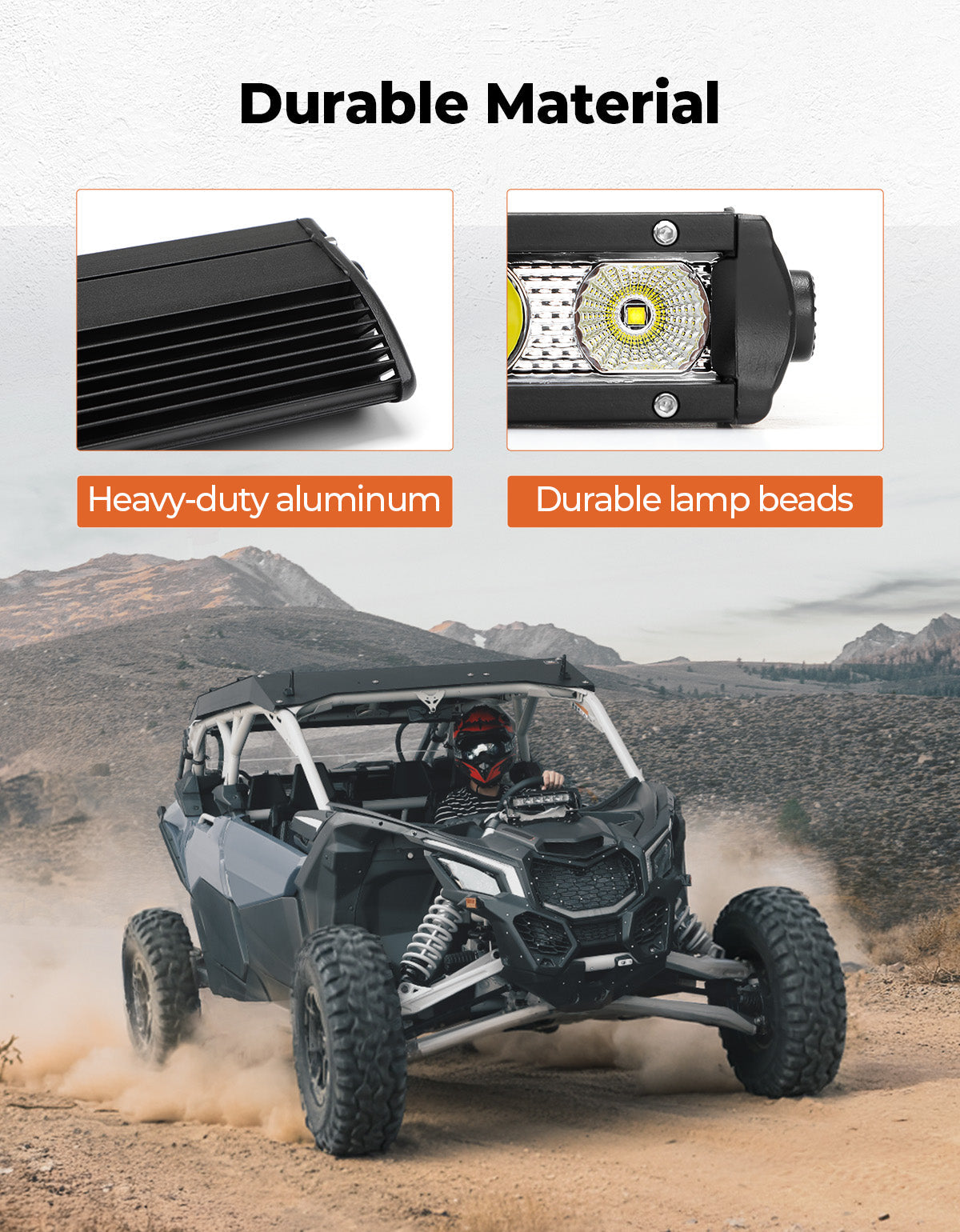 Kemimoto Shock Tower Light Bar for Can‑Am Maverick X3