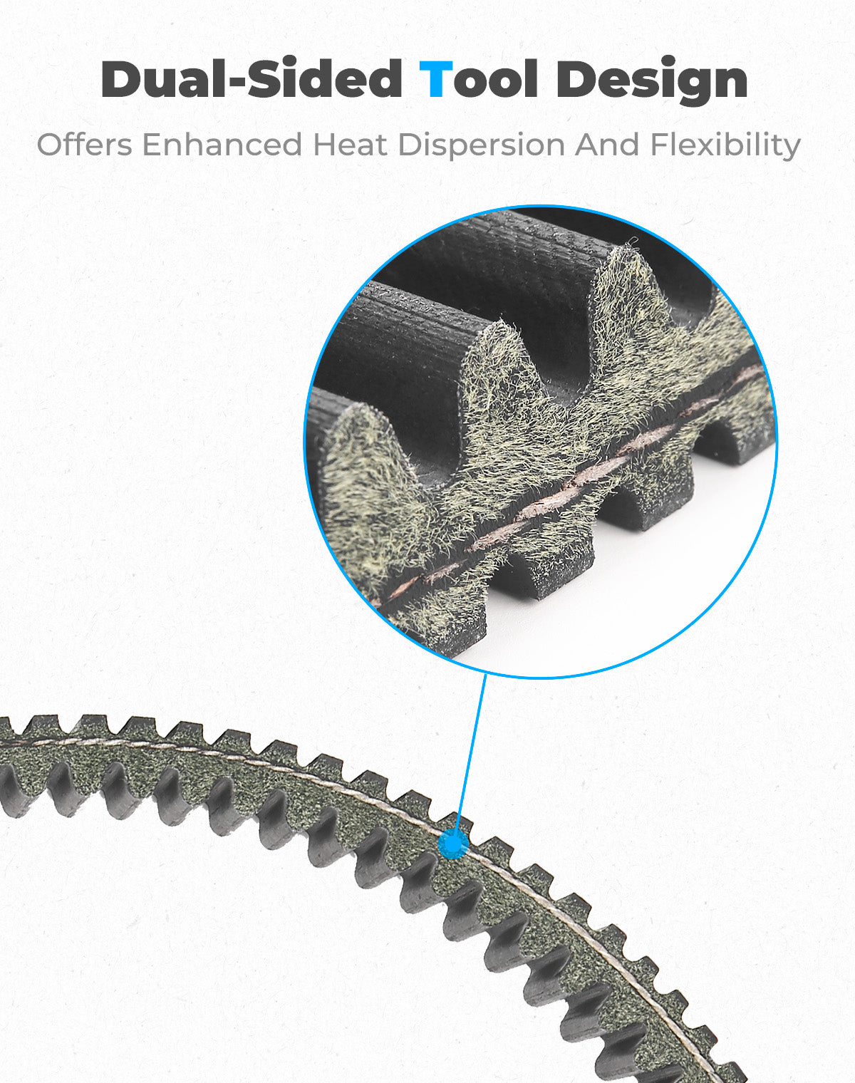 Kemimoto Carbon Drive Belt for Polaris RZR XP 1000