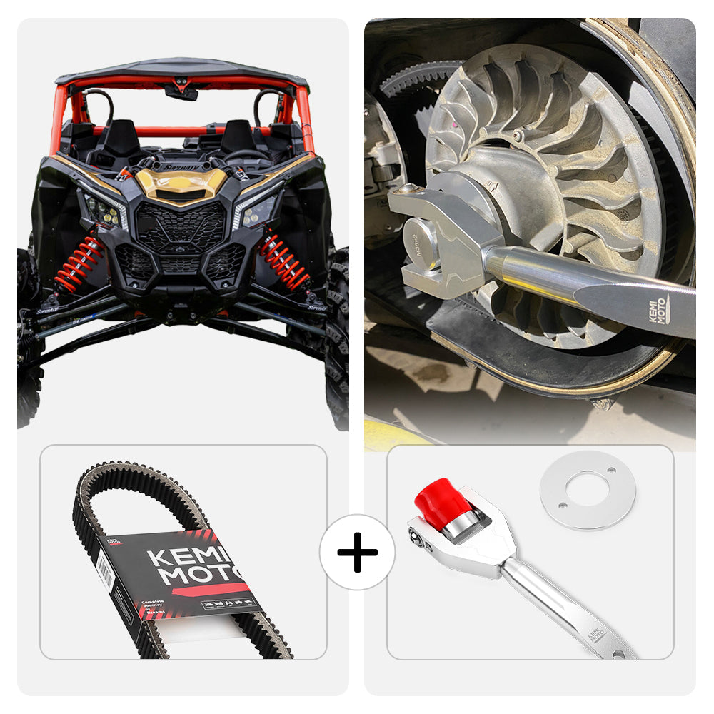 Kemimoto Drive Belt Kit for Can‑Am Maverick X3/Max Black