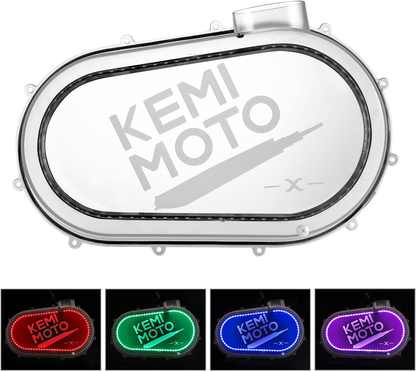 Outer Clutch Cover with RGB LED Strip Lights for Can‑Am Maverick X3/MAX