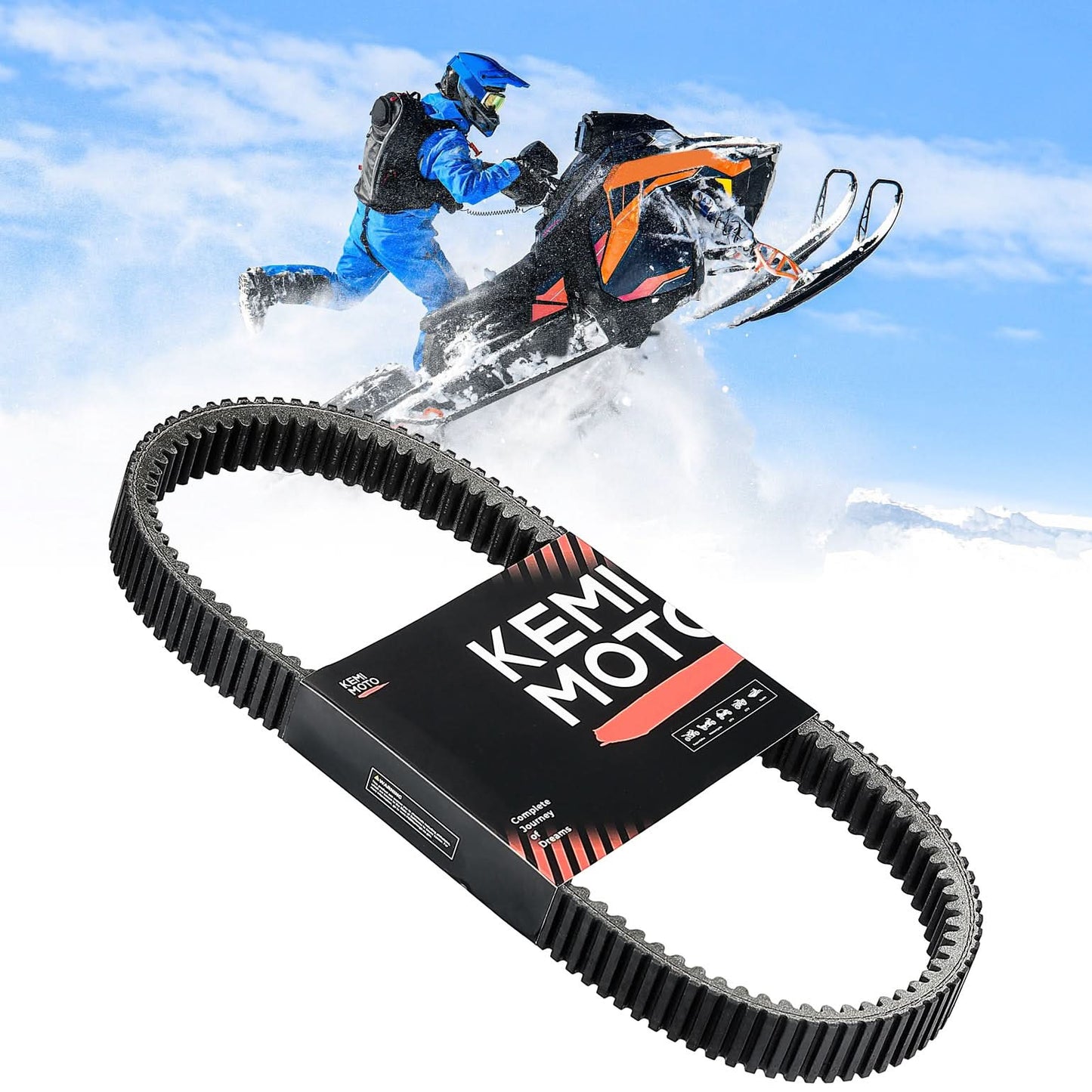Kemimoto Snowmobile Drive Belt CVT for Polaris 850 RMK Series