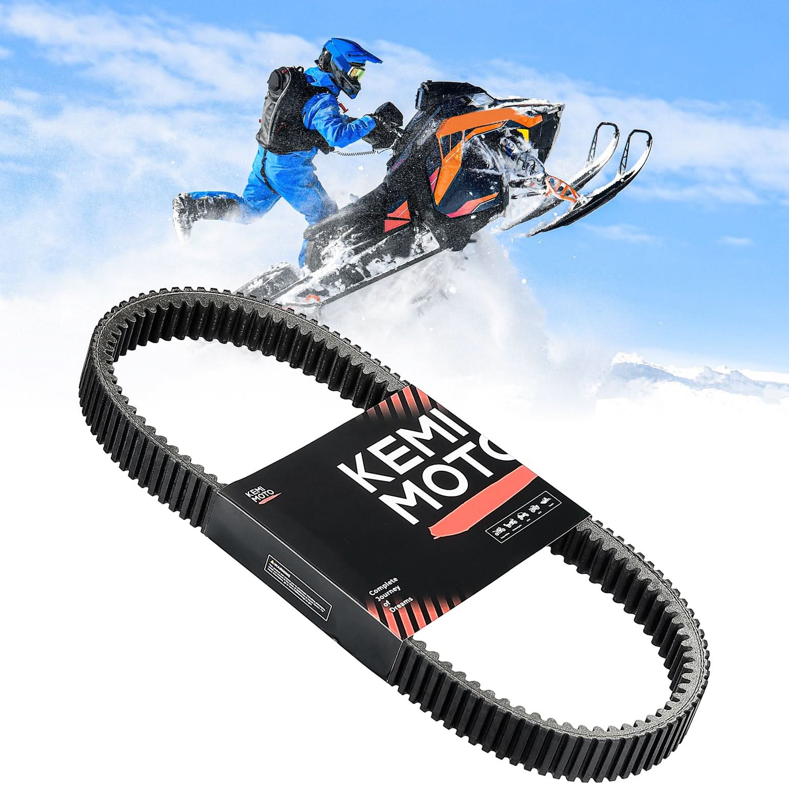 Kemimoto Snowmobile Drive Belt CVT for Polaris 850 RMK Series
