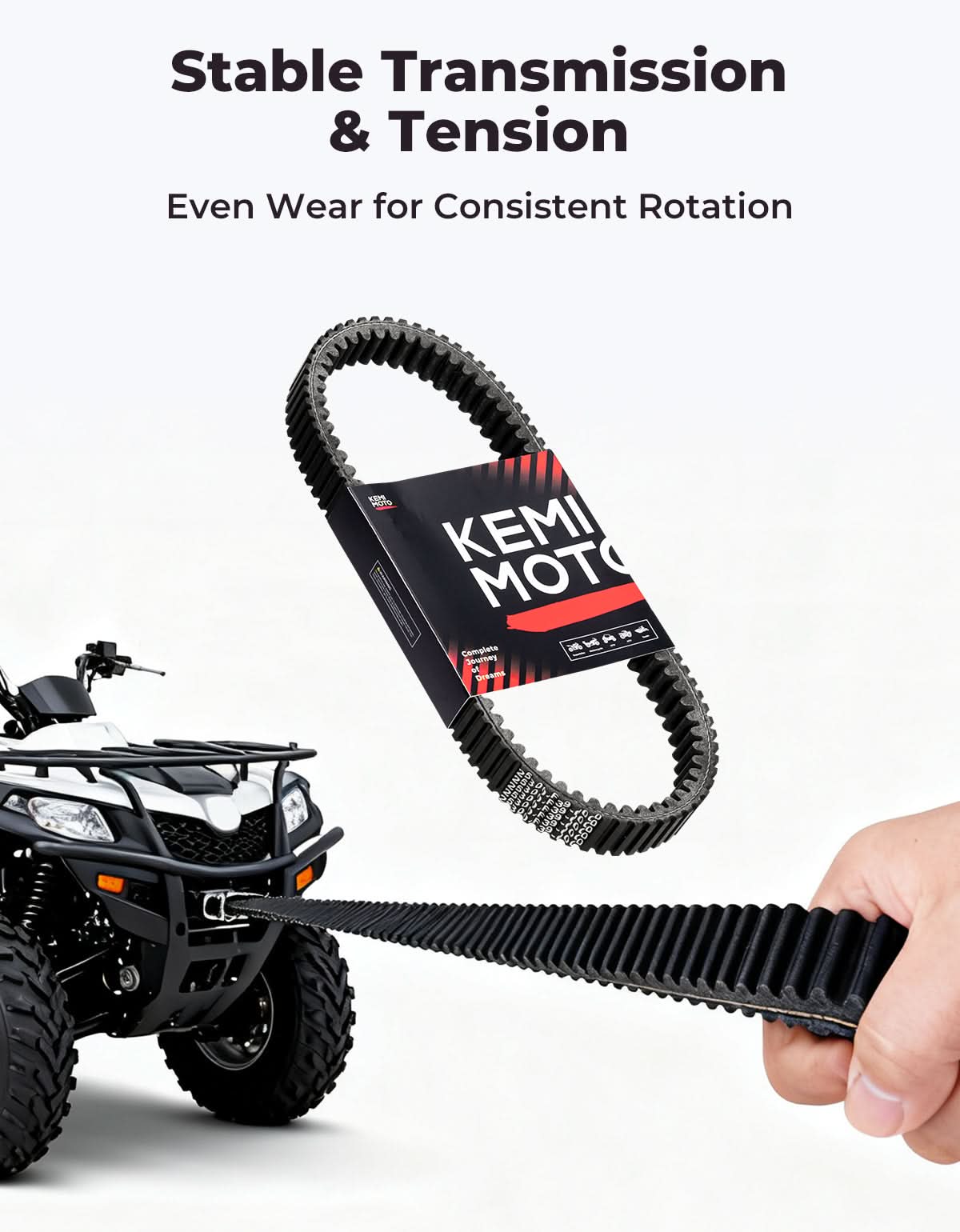 Kemimoto CVT Drive Belt Clutch for Hisun UTV/ATV 500‑700 Series