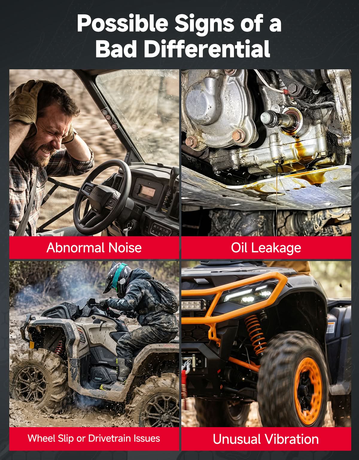 Kemimoto Differential Assembly OEM Replacement for Can‑Am Defender 2017‑2019