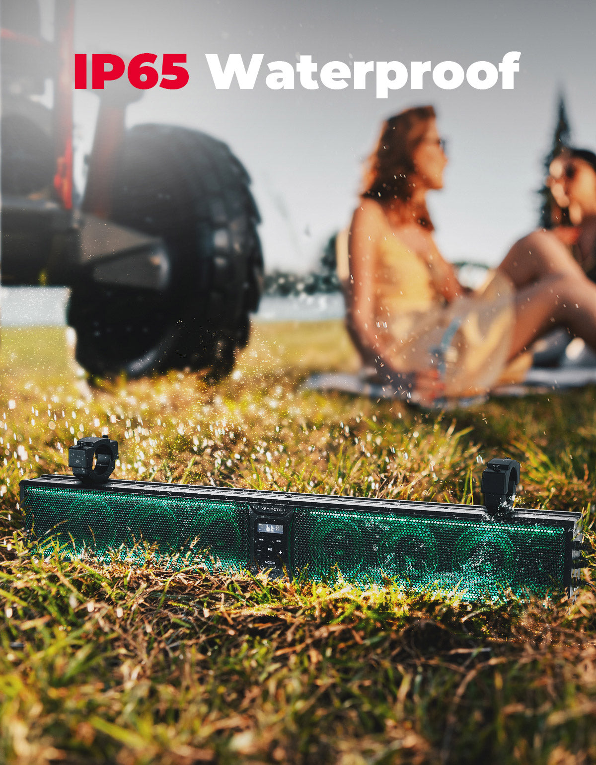 Kemimoto 33" RGB UTV Sound Bar for Can-Am Maverick