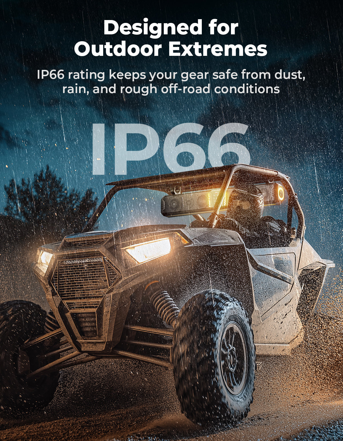 Kemimoto Midnight 80 32-Inch RGB UTV Sound Bar