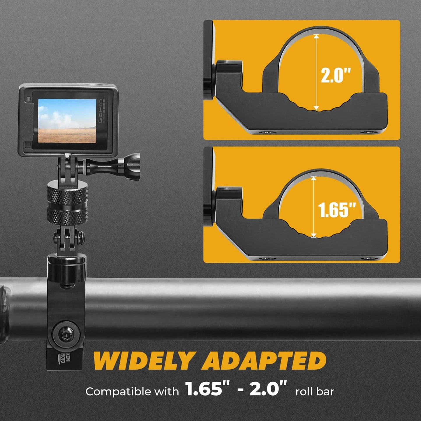 Universal GoPro Roll Bar Mount