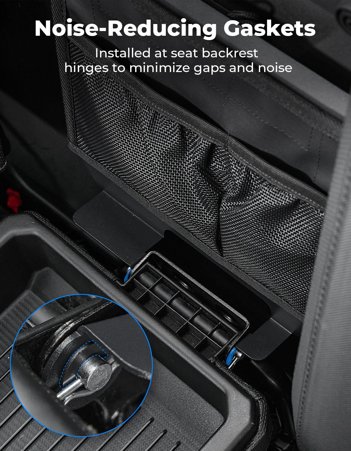 Kemimoto UTV Center Console Cover Rust-Proof Black