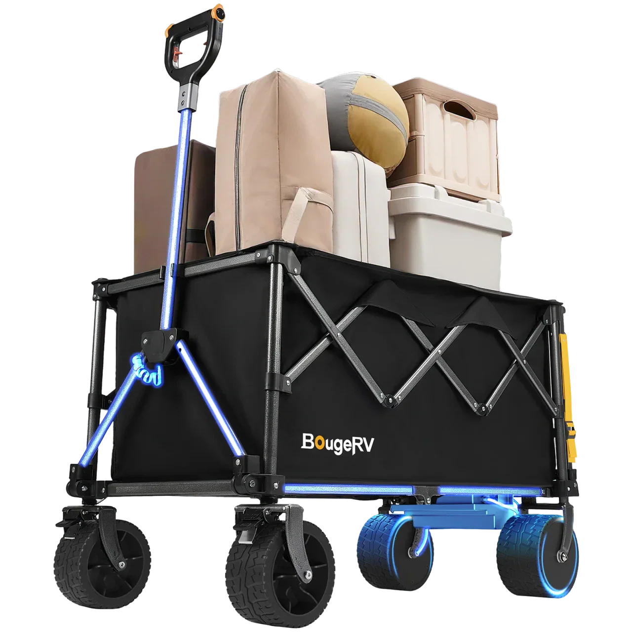Kemimoto BougeRV Electric Foldable Utility Wagon with Power Bank
