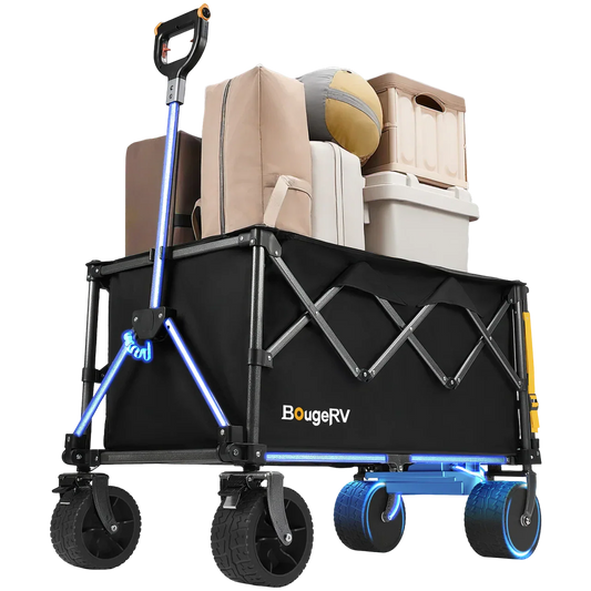 Kemimoto BougeRV Electric Foldable Utility Wagon with Power Bank