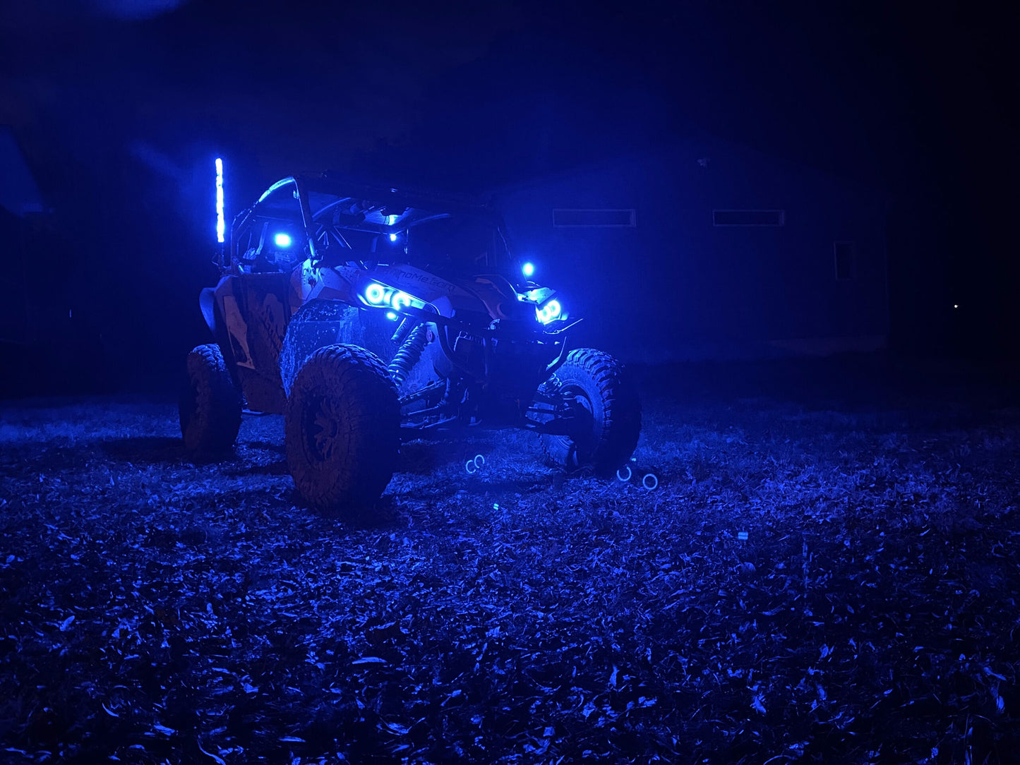 RGB LED Side Mirrors With Rhino Lights For UTVs