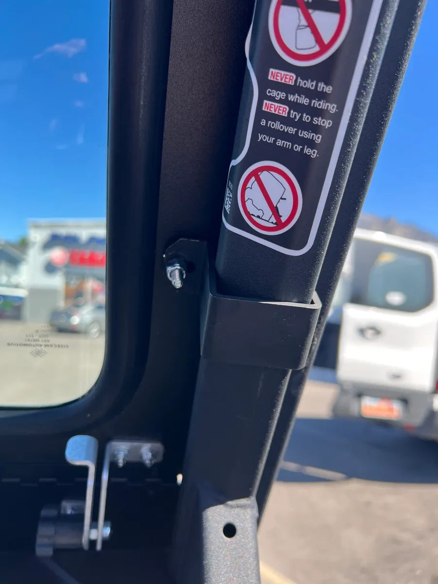 Can-Am Defender Windshield Dual Flaps 1/4" Thick Laminated Glass