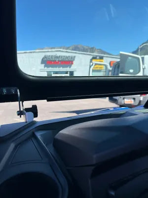Can-Am Defender Windshield Dual Flaps 1/4" Thick Laminated Glass