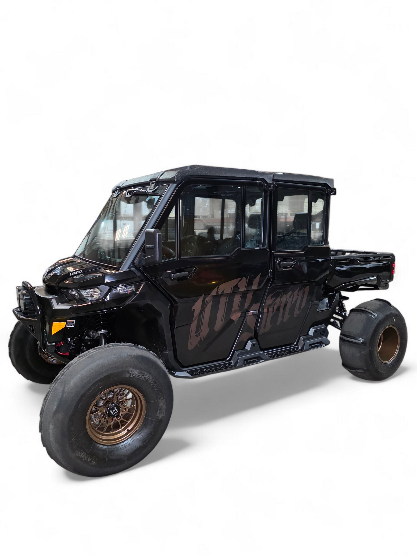 Can-Am Defender HD10 Rock Steps 4-Seat Hammer Black Finish