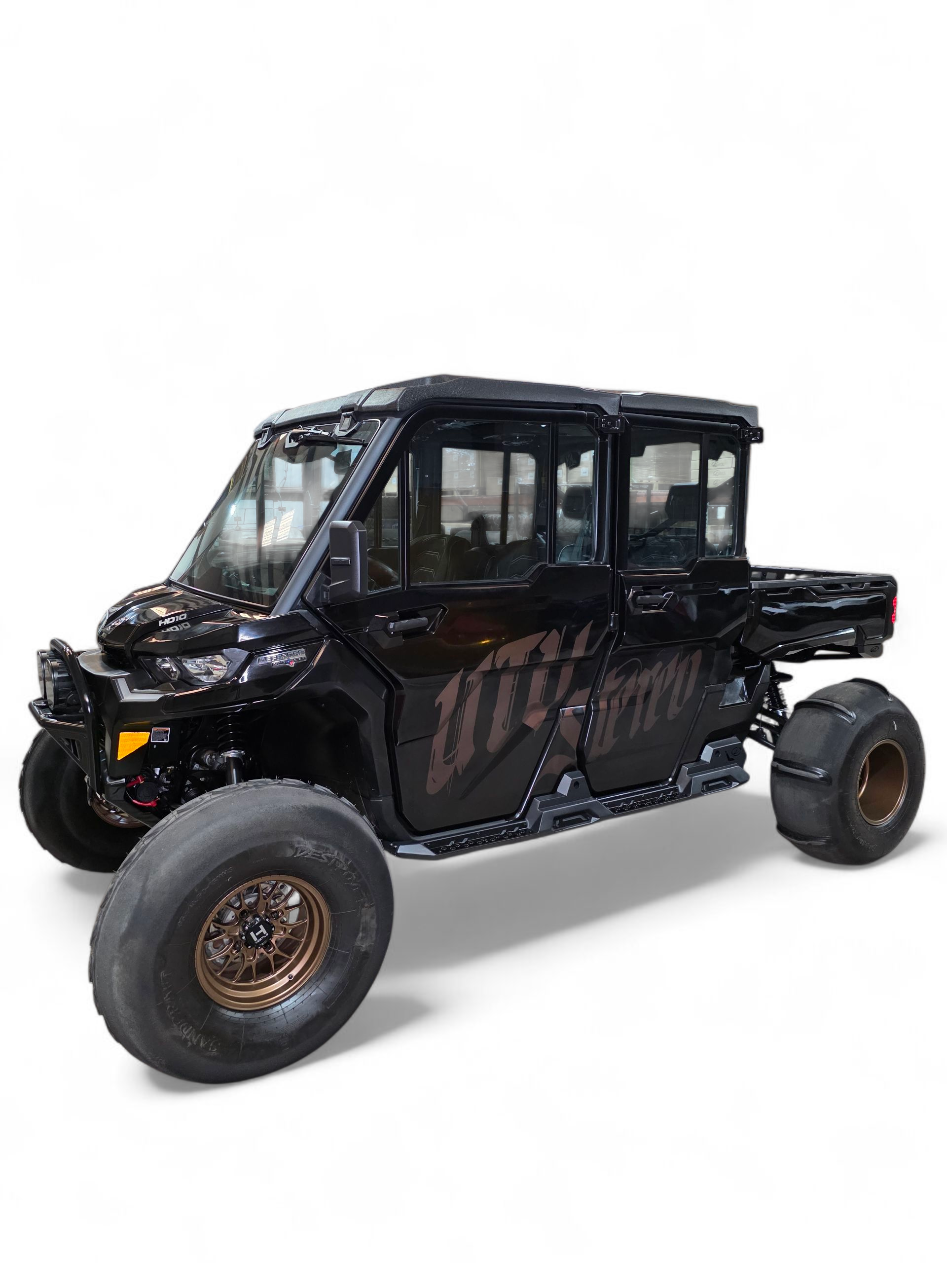Can-Am Defender HD10 Rock Steps 4-Seat Hammer Black Finish