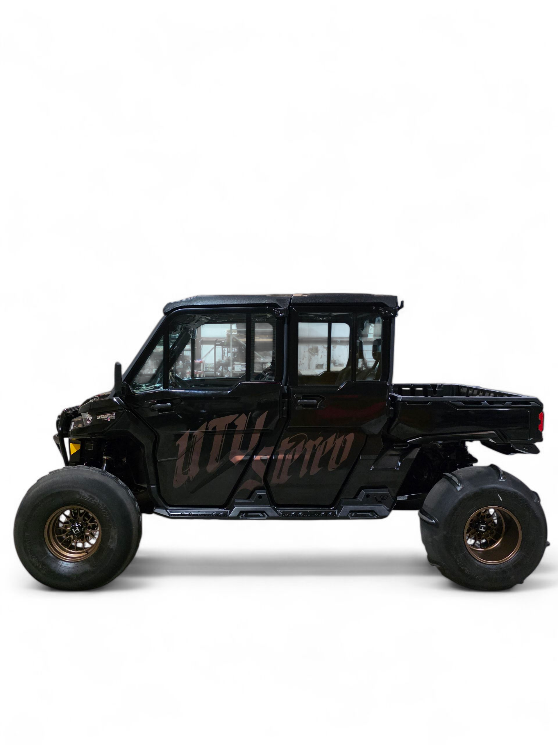 Can-Am Defender HD10 Rock Steps 4-Seat Hammer Black Finish