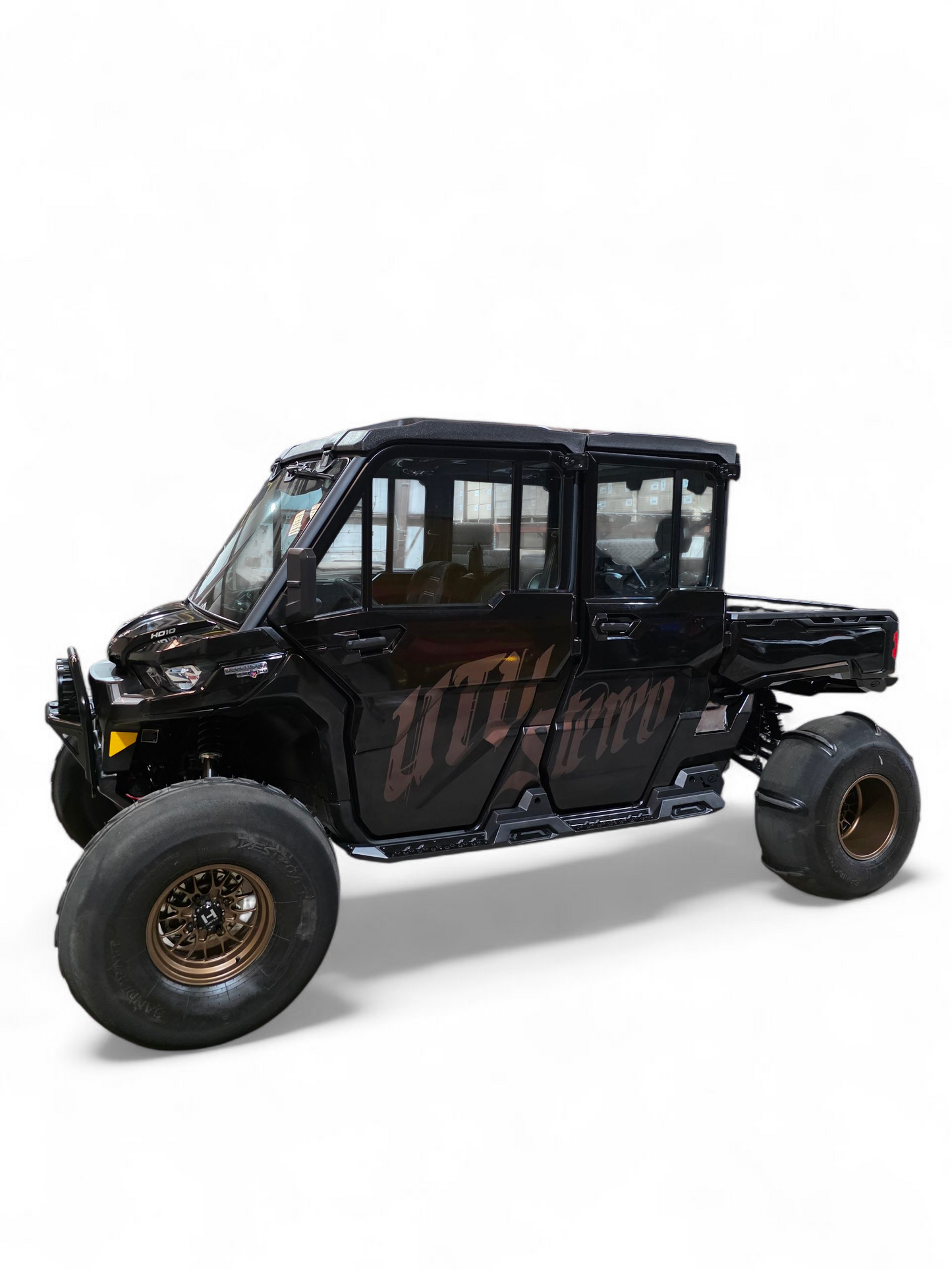 Can-Am Defender HD10 Rock Steps 4-Seat Hammer Black Finish