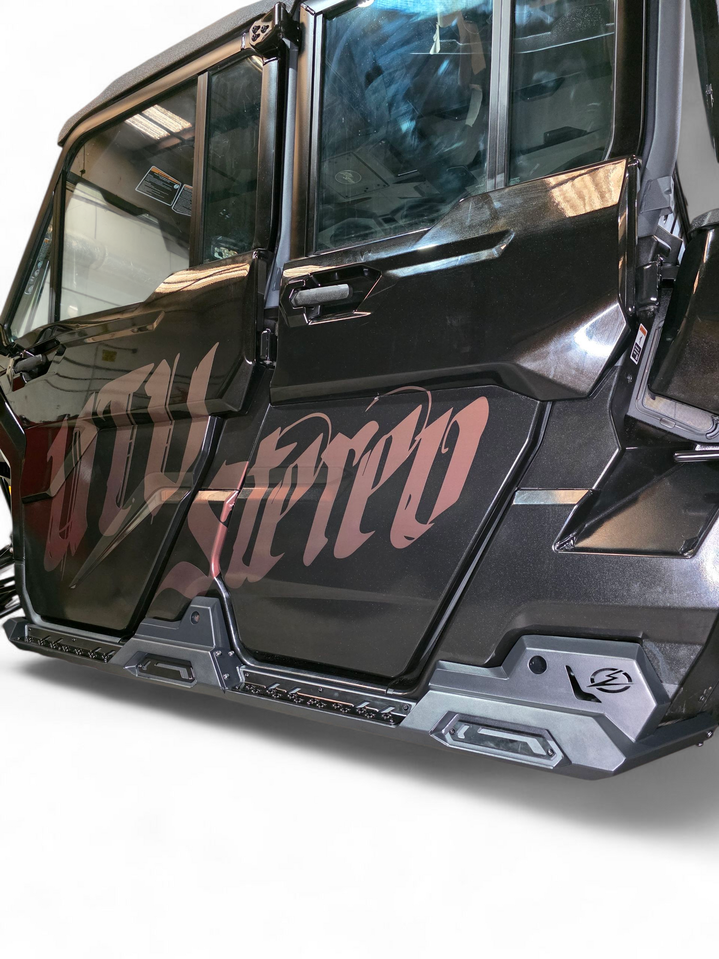 Can-Am Defender HD10 Rock Steps 4-Seat Hammer Black Finish