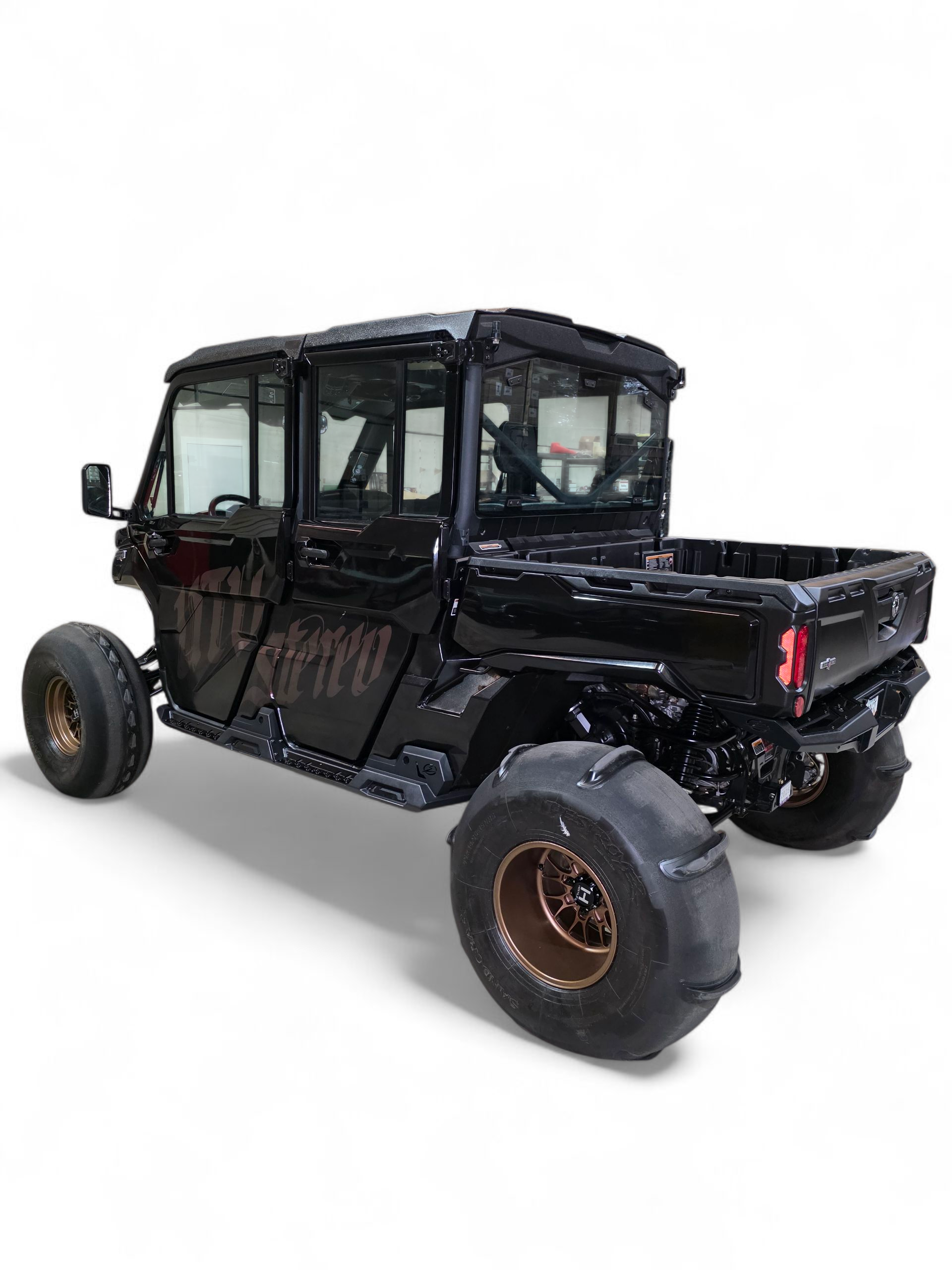Can-Am Defender HD10 Rock Steps 4-Seat Hammer Black Finish