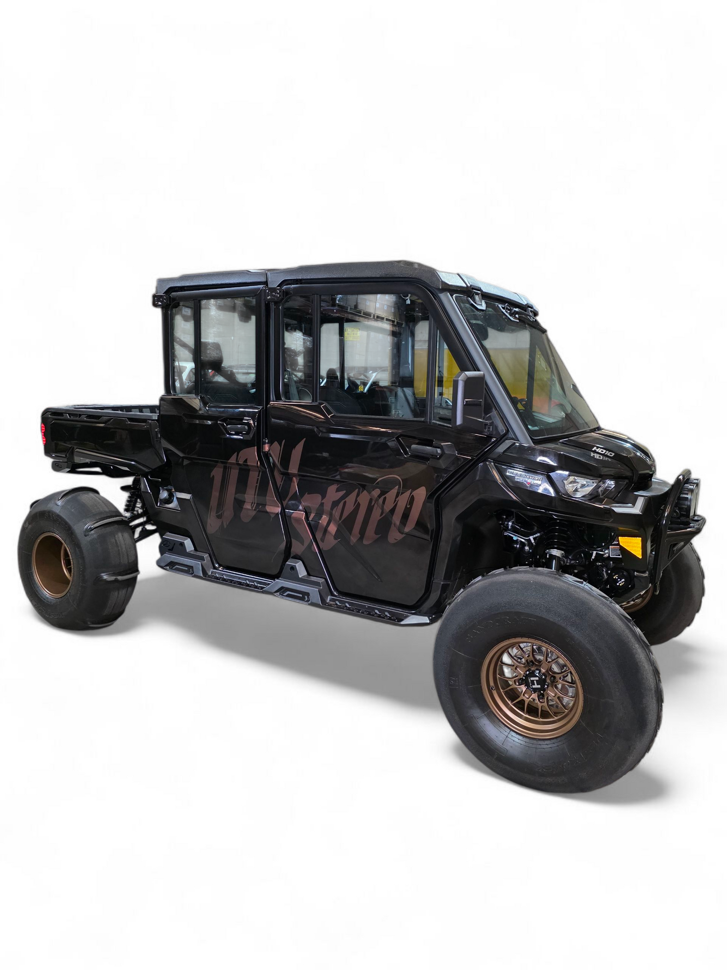 Can-Am Defender HD10 Rock Steps 4-Seat Hammer Black Finish