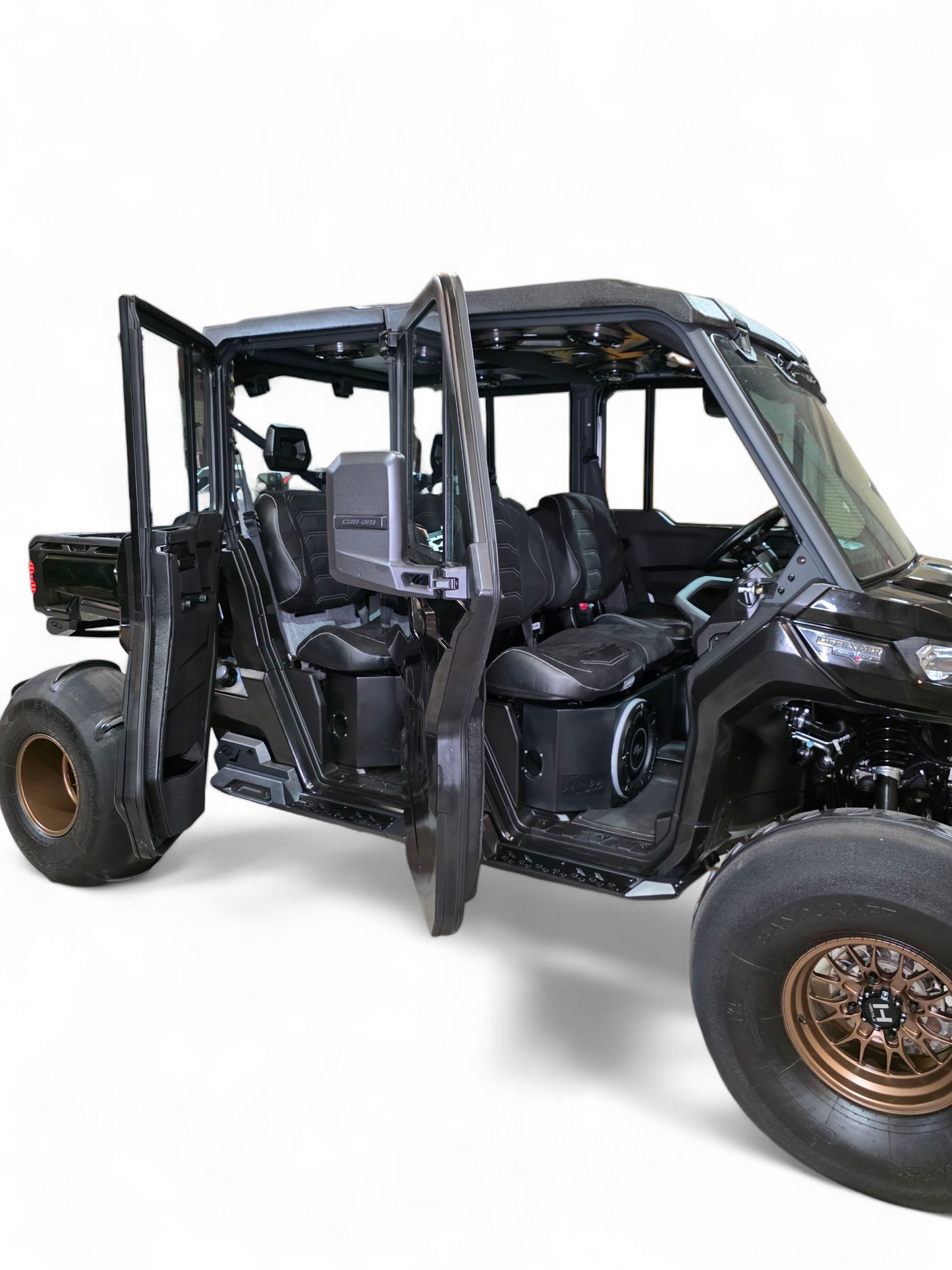 Can-Am Defender HD10 Rock Steps 4-Seat Hammer Black Finish