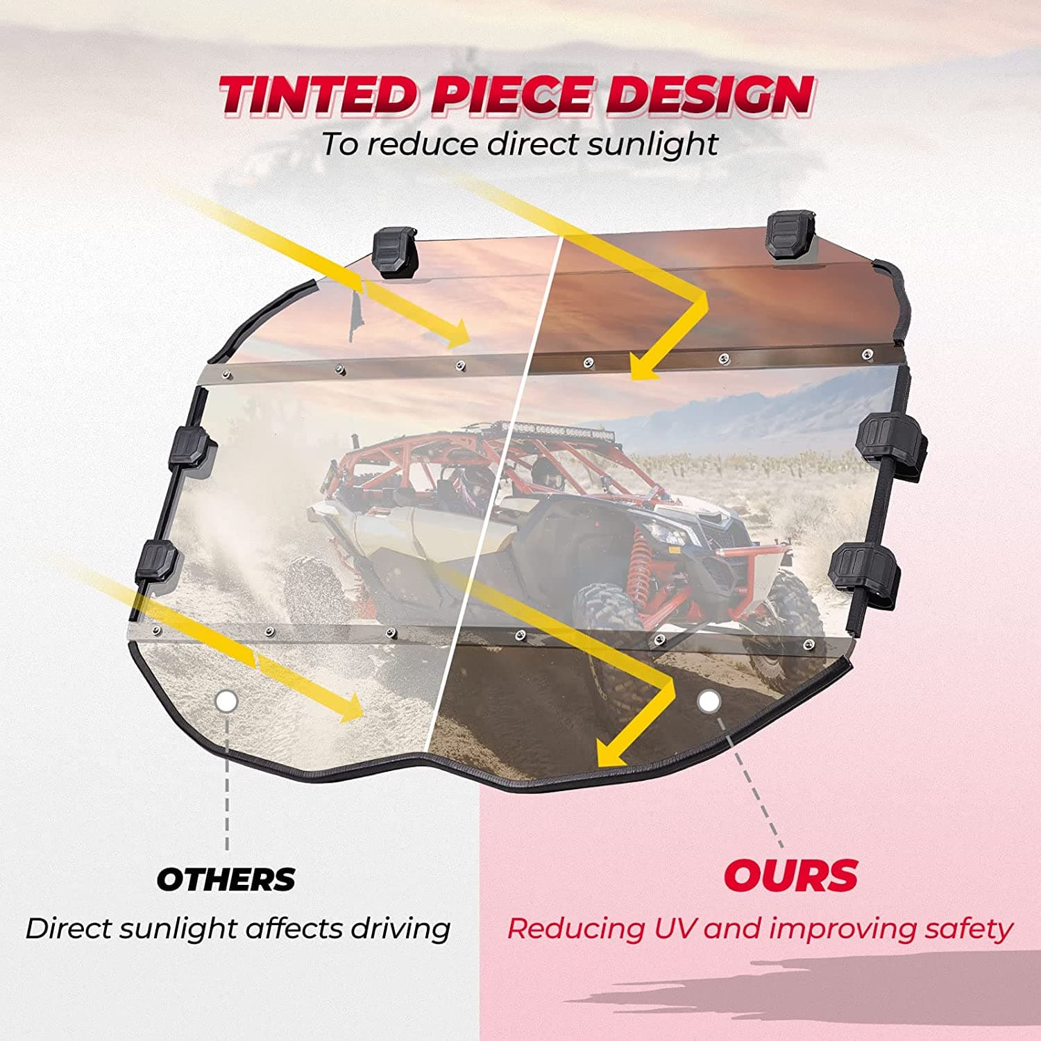 Tinted Full Windshield for Can Am Maverick X3/ Max