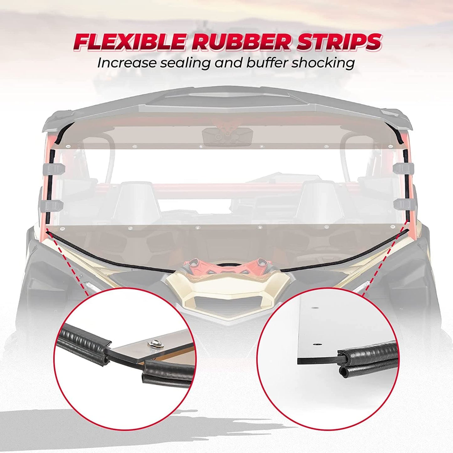 Tinted Full Windshield for Can Am Maverick X3/ Max