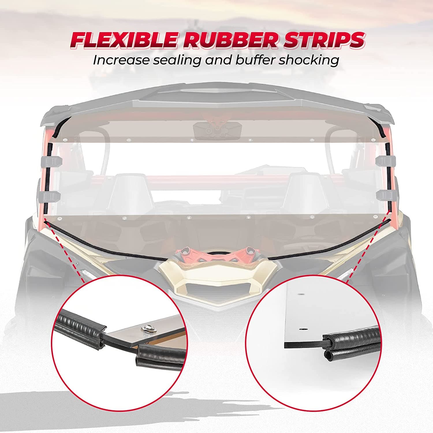 Tinted Full Windshield for Can Am Maverick X3/ Max