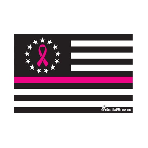 Thin Pink Line- Breast Cancer Awareness 2' x 3' Grommet Flag