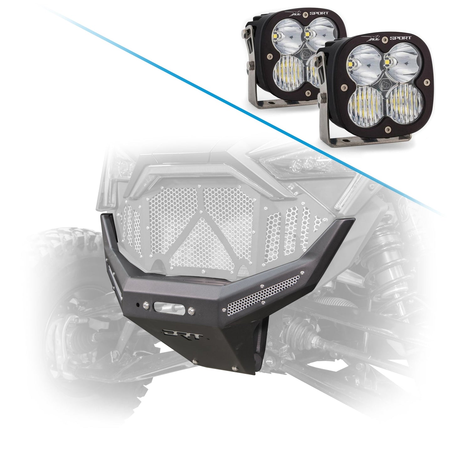 DRT Heavy-Duty Front Winch Bumper for 2022-2024 Polaris RZR Pro