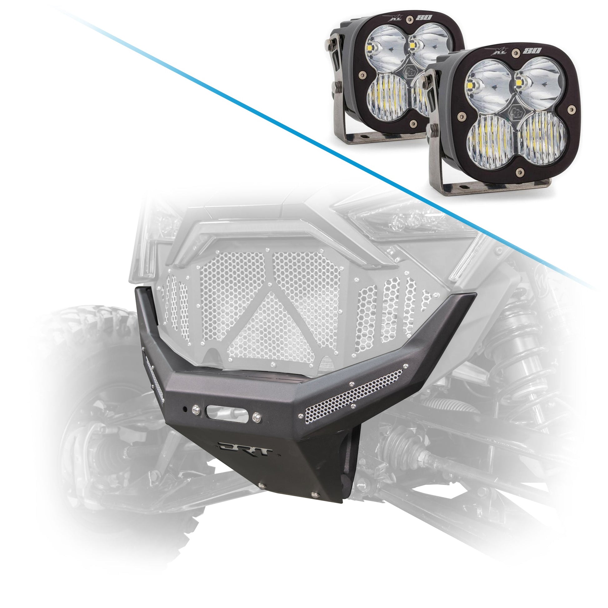 DRT Heavy-Duty Front Winch Bumper for 2022-2024 Polaris RZR Pro