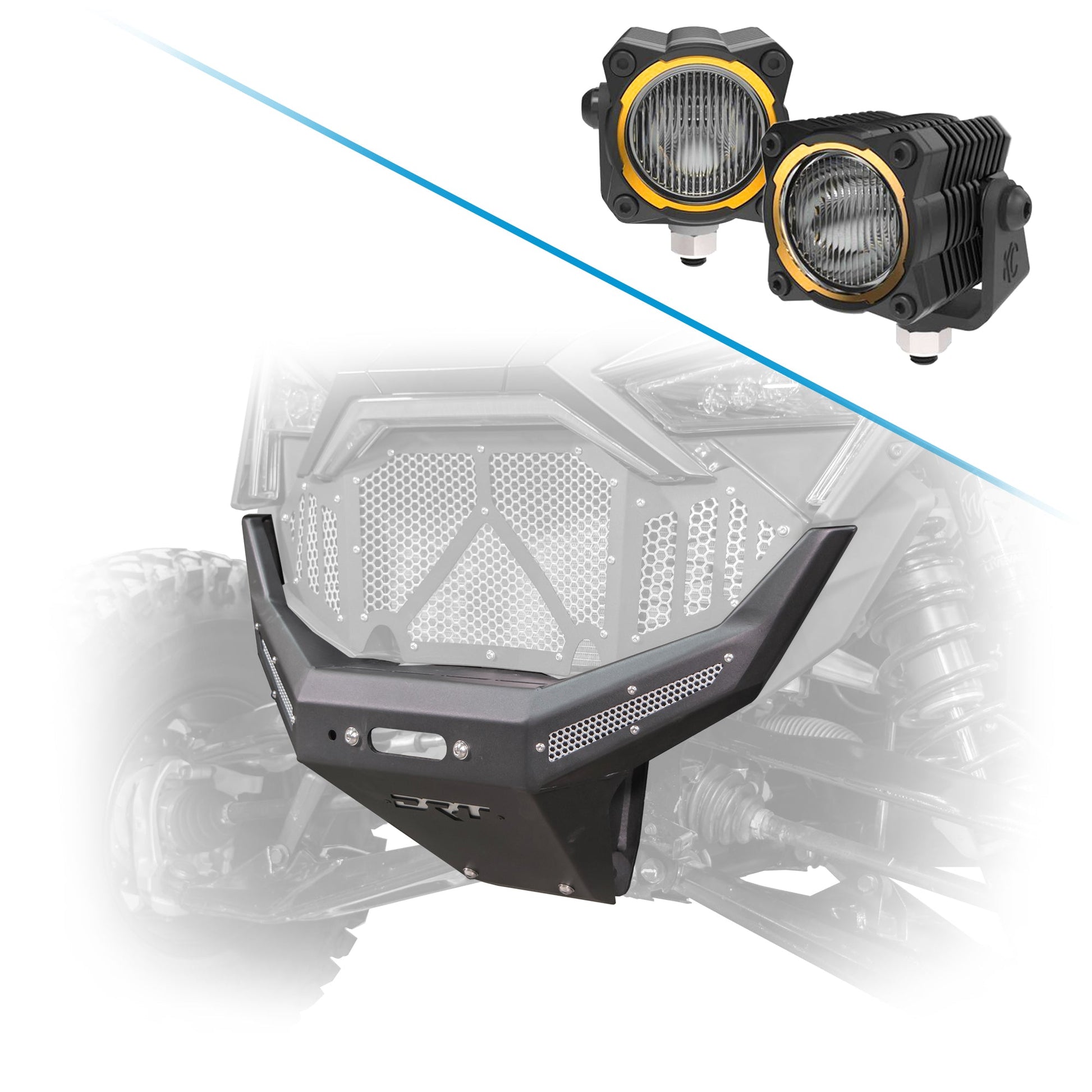 DRT Heavy-Duty Front Winch Bumper for 2022-2024 Polaris RZR Pro