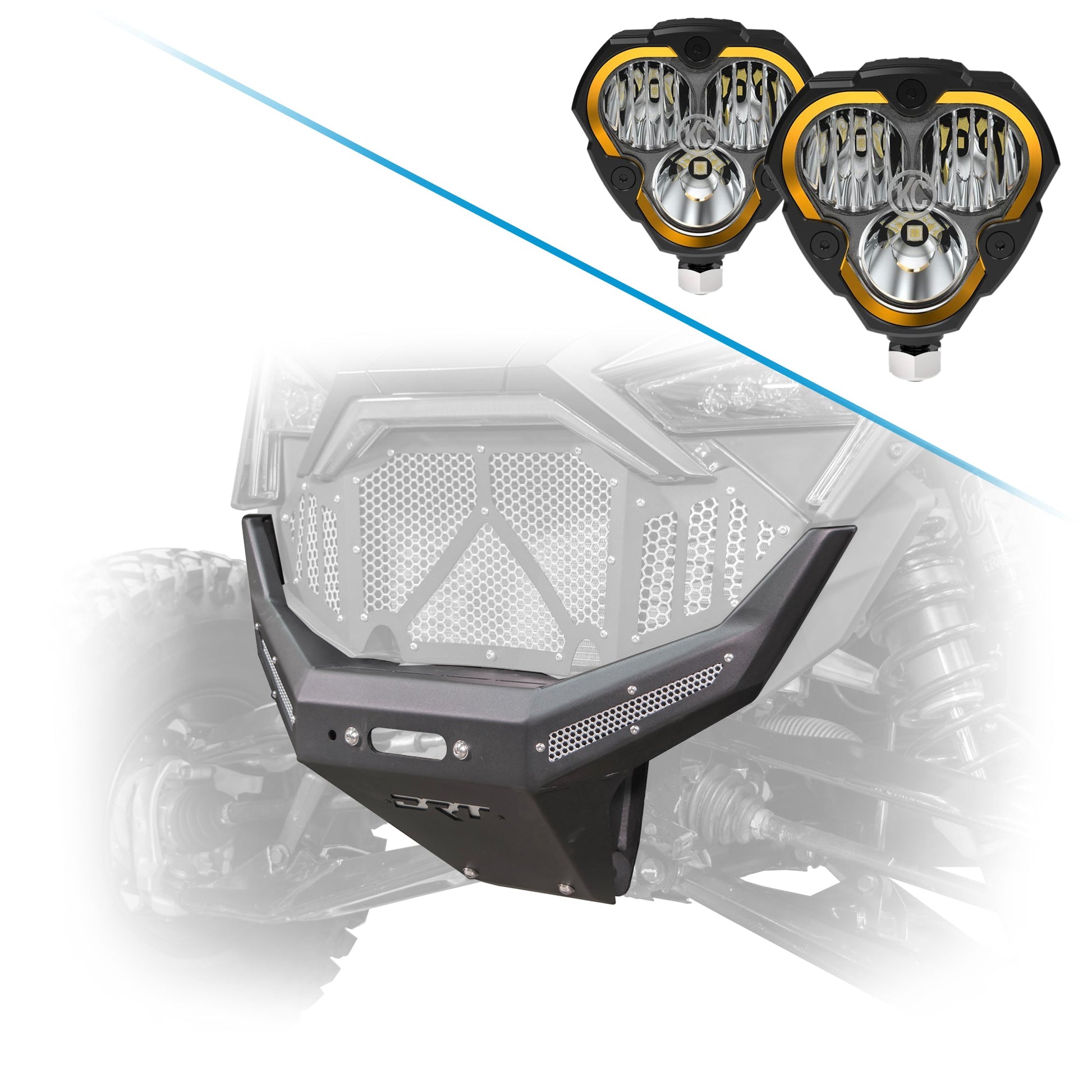 DRT Heavy-Duty Front Winch Bumper for 2022-2024 Polaris RZR Pro