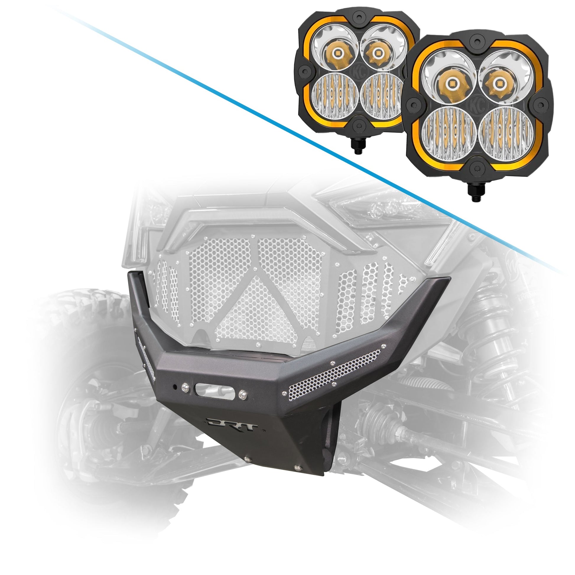 DRT Heavy-Duty Front Winch Bumper for 2022-2024 Polaris RZR Pro