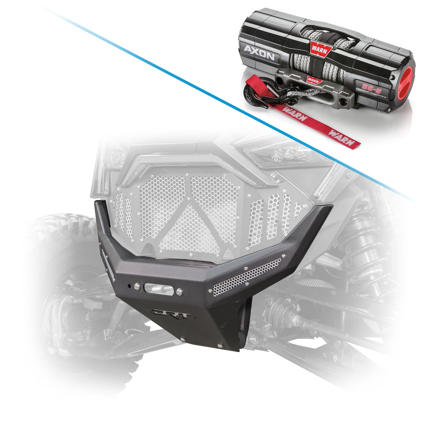 DRT Heavy-Duty Front Winch Bumper for 2022-2024 Polaris RZR Pro