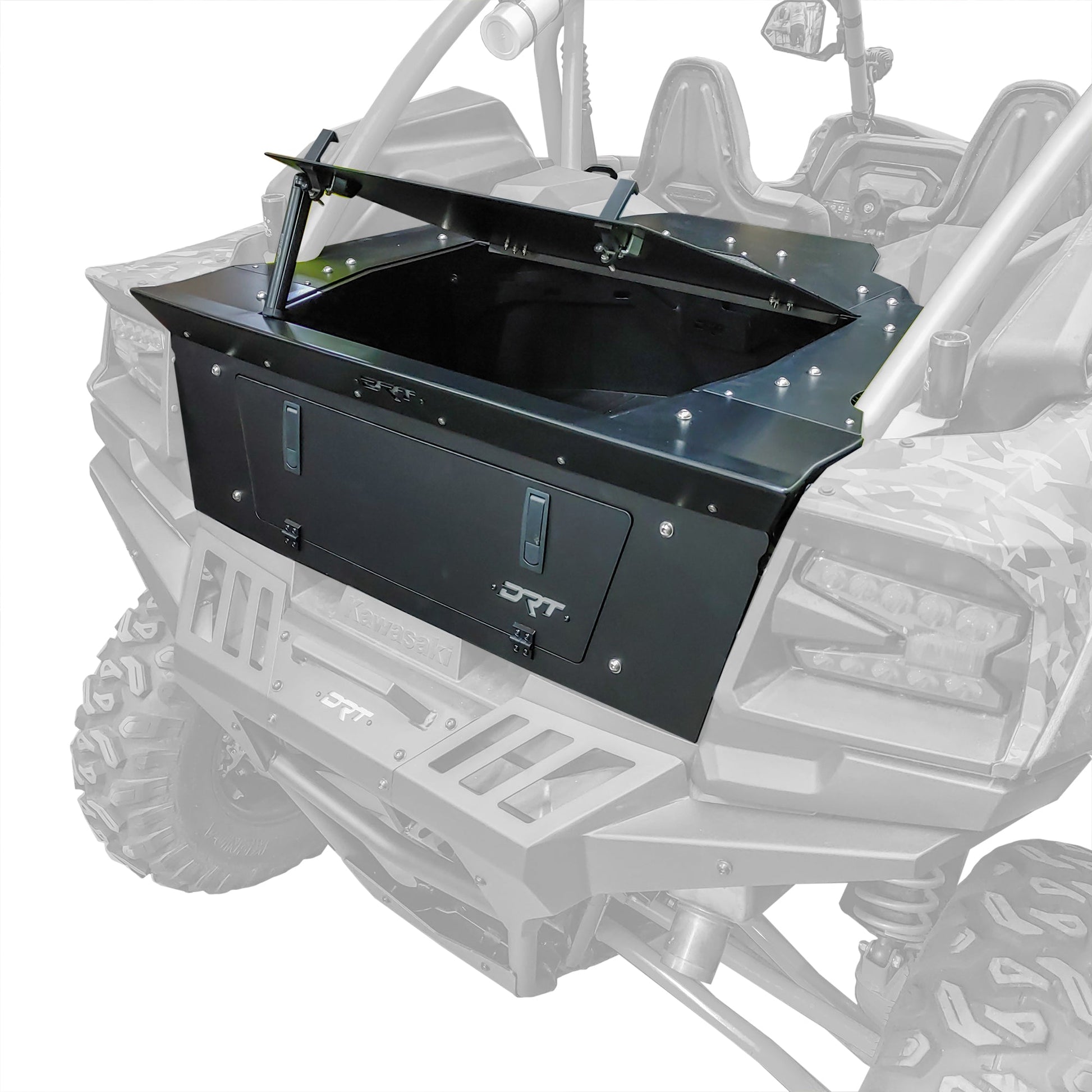 Durable DRT Aluminum Storage Trunk Enclosure for Kawasaki KRX1000