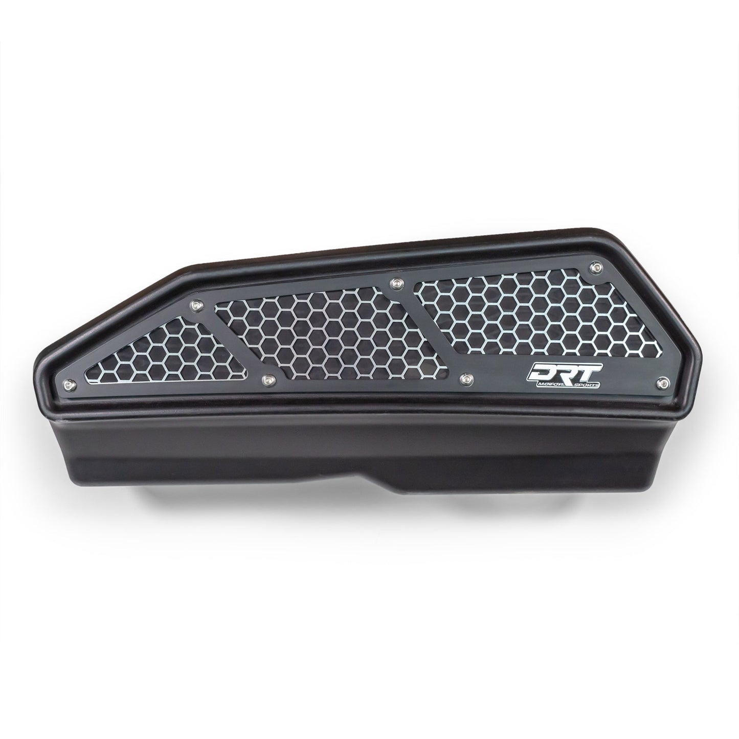 DRT Black/Raw Aluminum Front Intake Cover for Kawasaki KRX1000