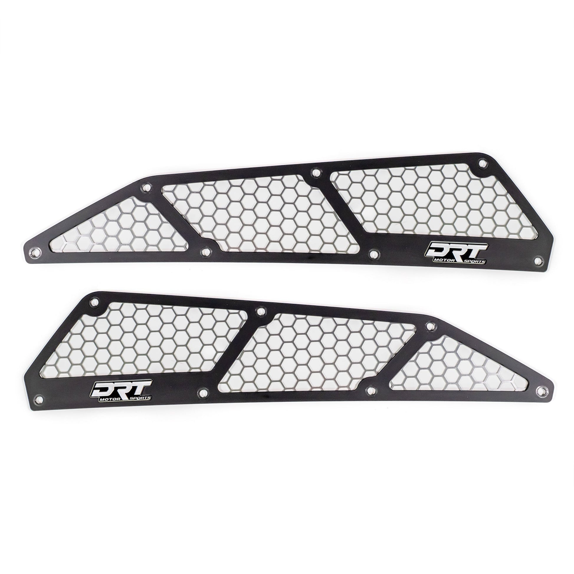 DRT Black/Raw Aluminum Front Intake Cover for Kawasaki KRX1000