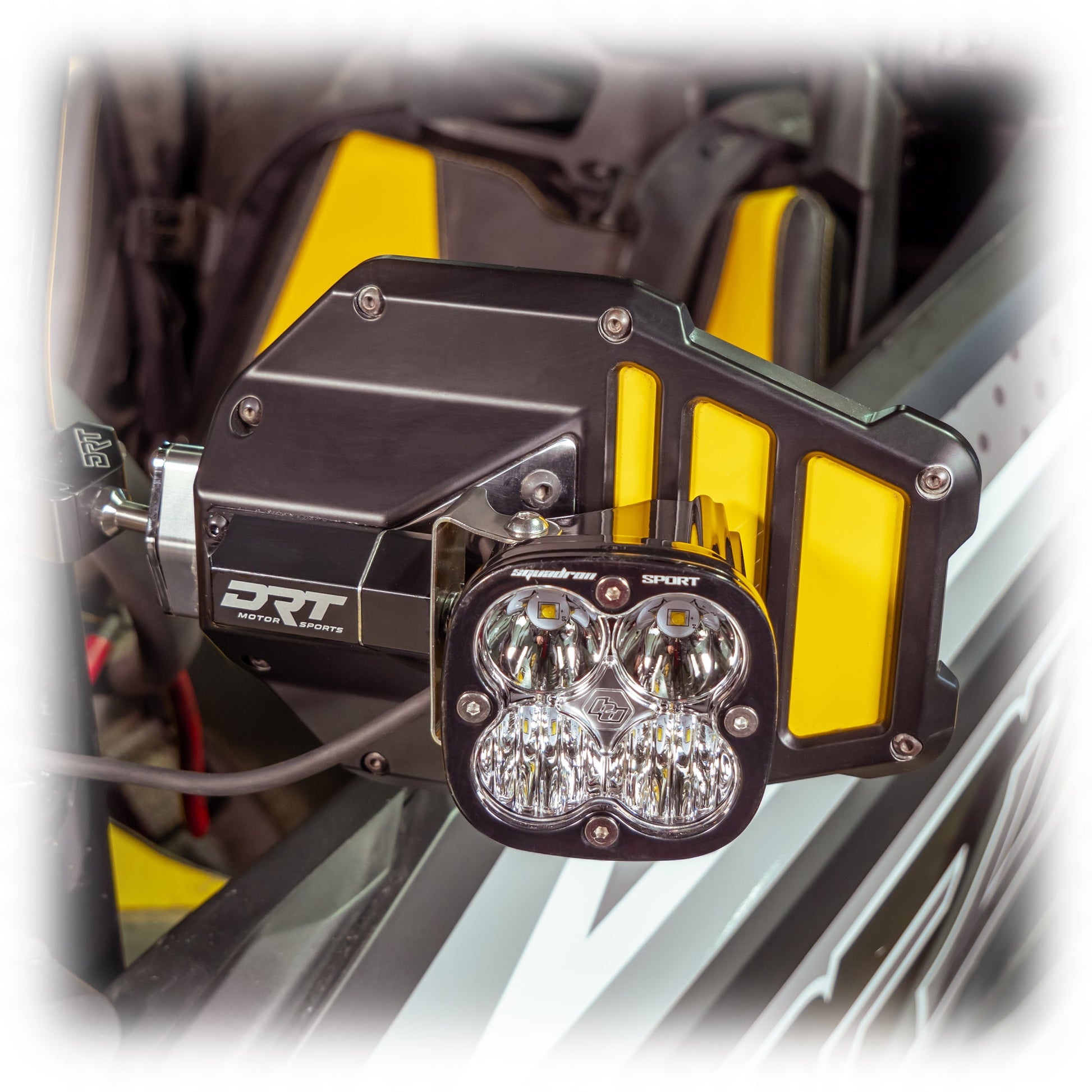 DRT Billet Aluminum Tactical Mirror Light Bracket Kit for SXS