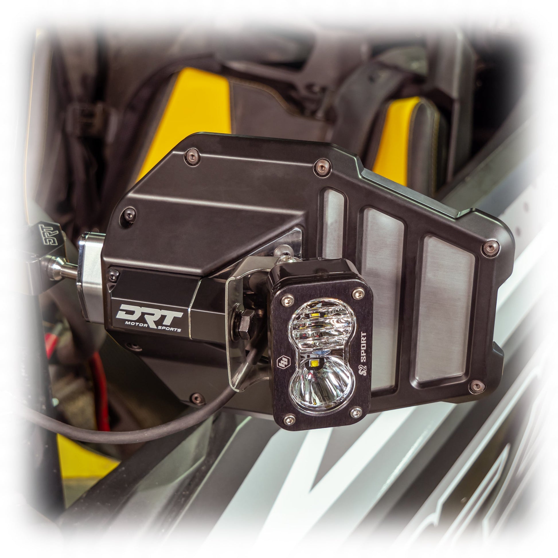 DRT Billet Aluminum Tactical Mirror Light Bracket Kit for SXS