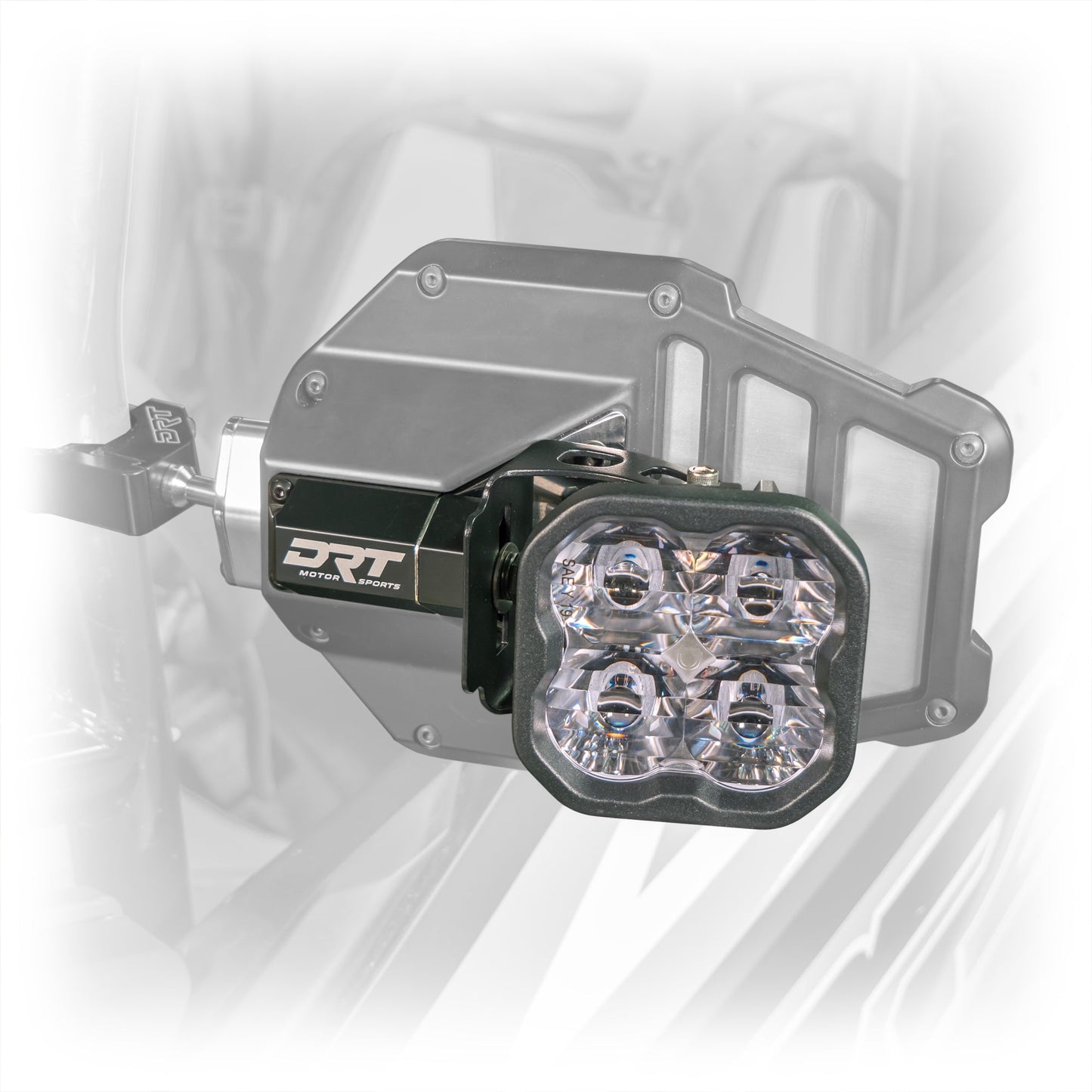 DRT Billet Aluminum Tactical Mirror Light Bracket Kit for SXS