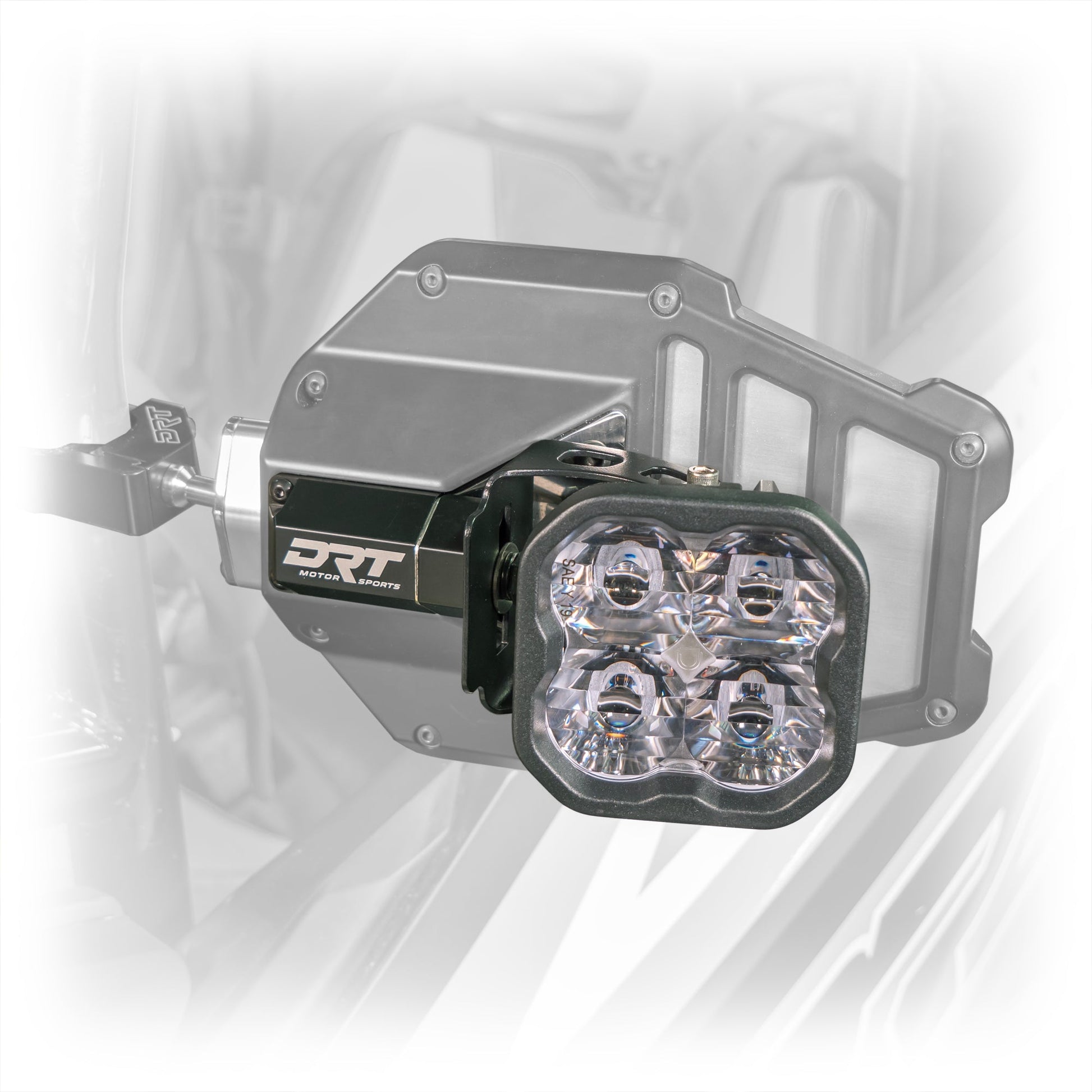 DRT Billet Aluminum Tactical Mirror Light Bracket Kit for SXS