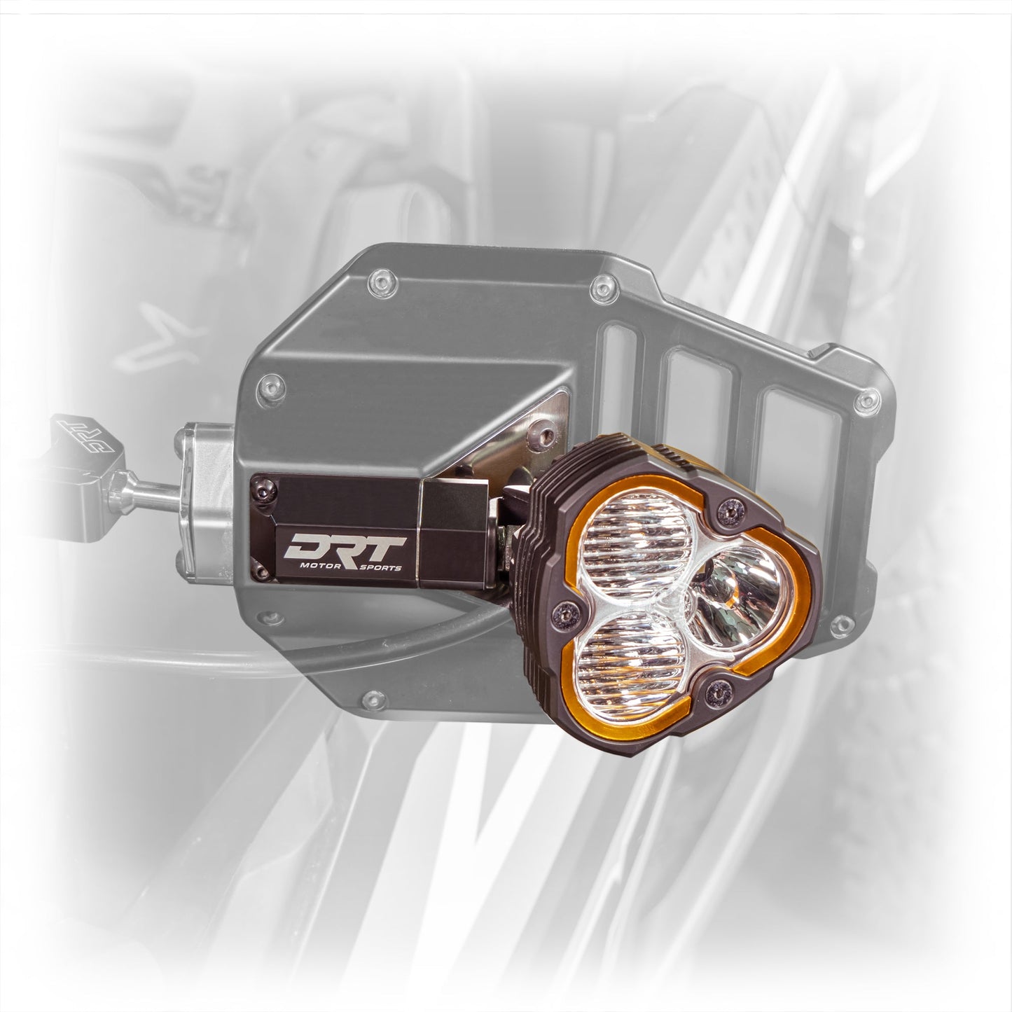 DRT Billet Aluminum Tactical Mirror Light Bracket Kit for SXS