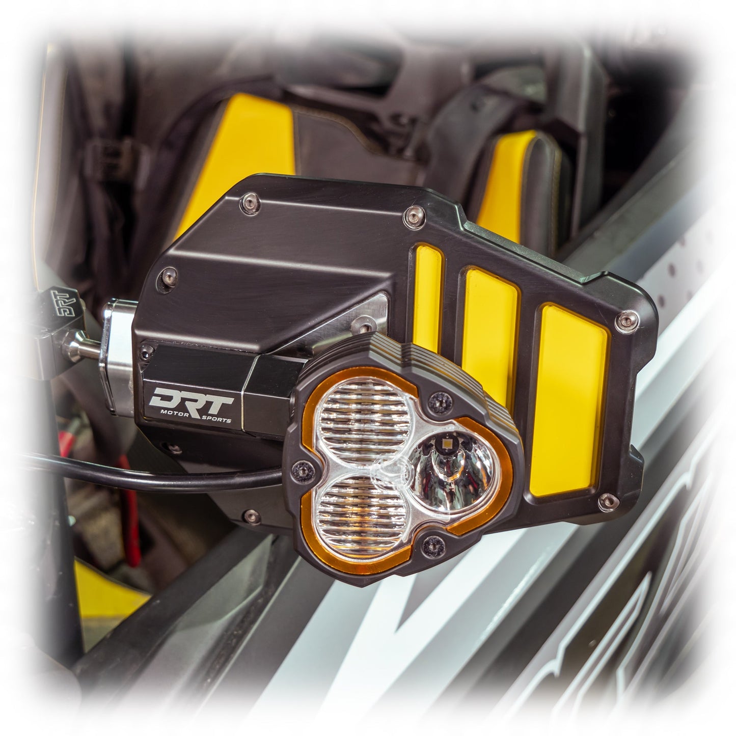 DRT Billet Aluminum Tactical Mirror Light Bracket Kit for SXS