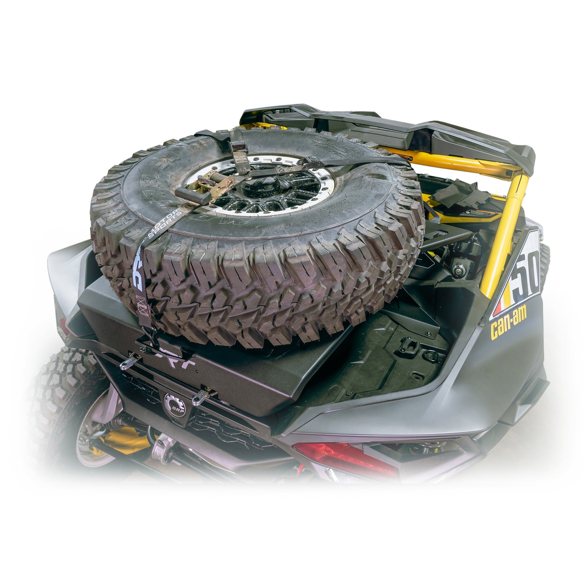 DRT Motorsports Can‑Am Maverick R 35" Tire Carrier Adventure Rack