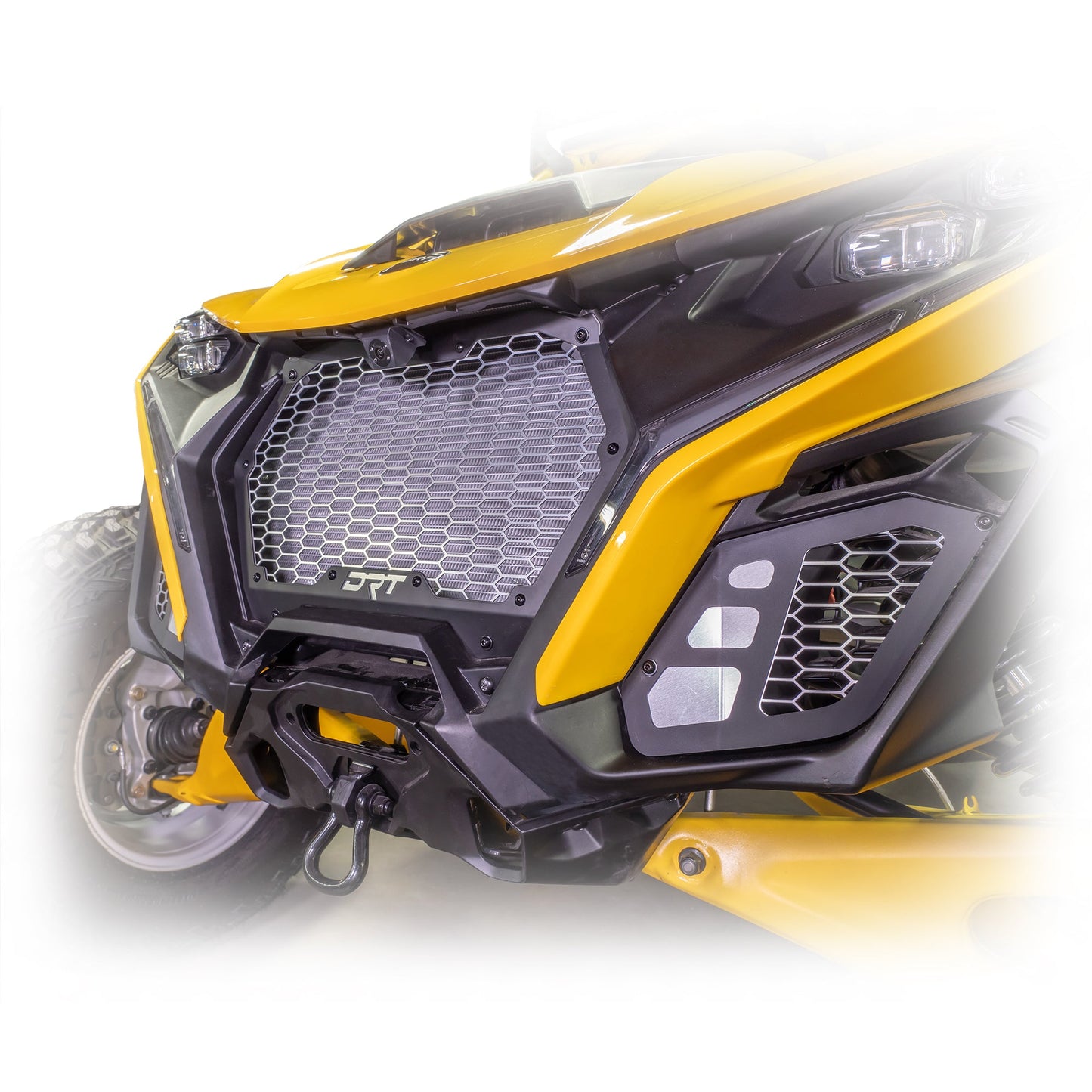 DRT Can‑Am Maverick R Aluminum Front Grill Kit